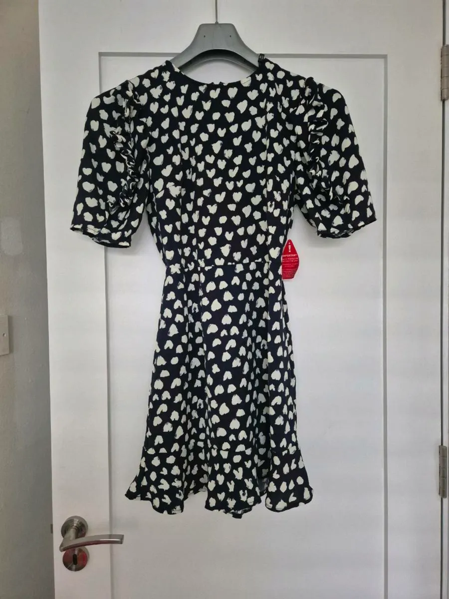 Ax Paris navy/cream dress. Excellent condition - Image 1