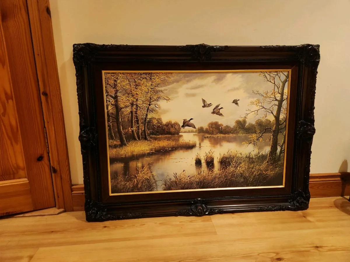 framed giclée print of a painting - Image 1
