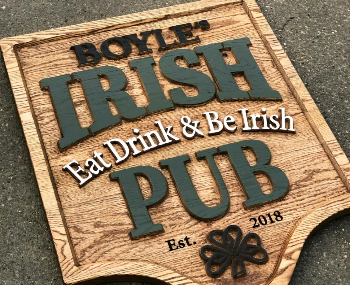 Cnc wooden signs custom made - Image 1
