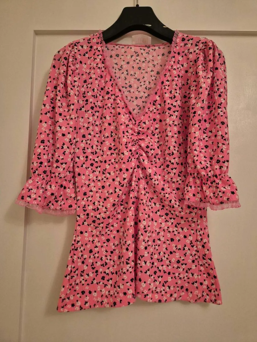 Savida pink top. Size XS - Image 1