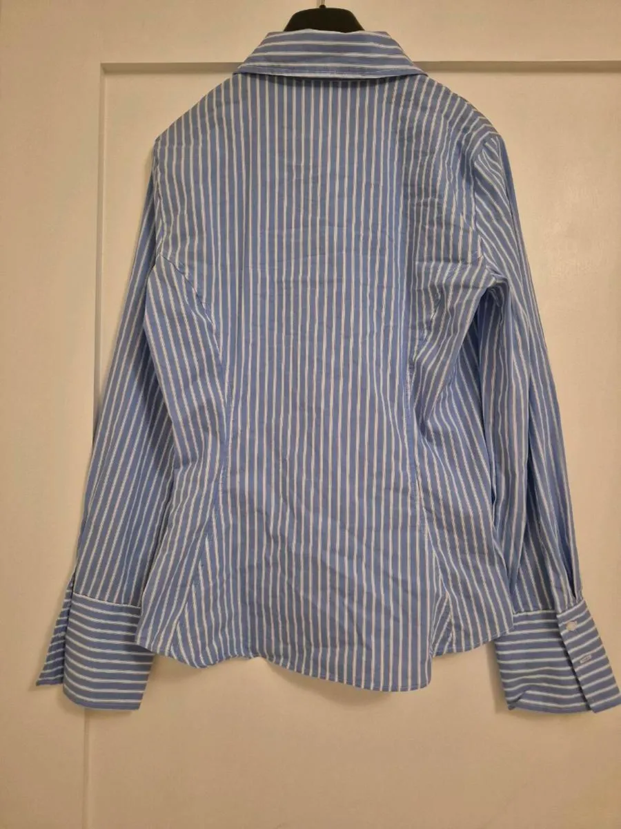 Zara blue/white striped shirt. Excellent condition - Image 2
