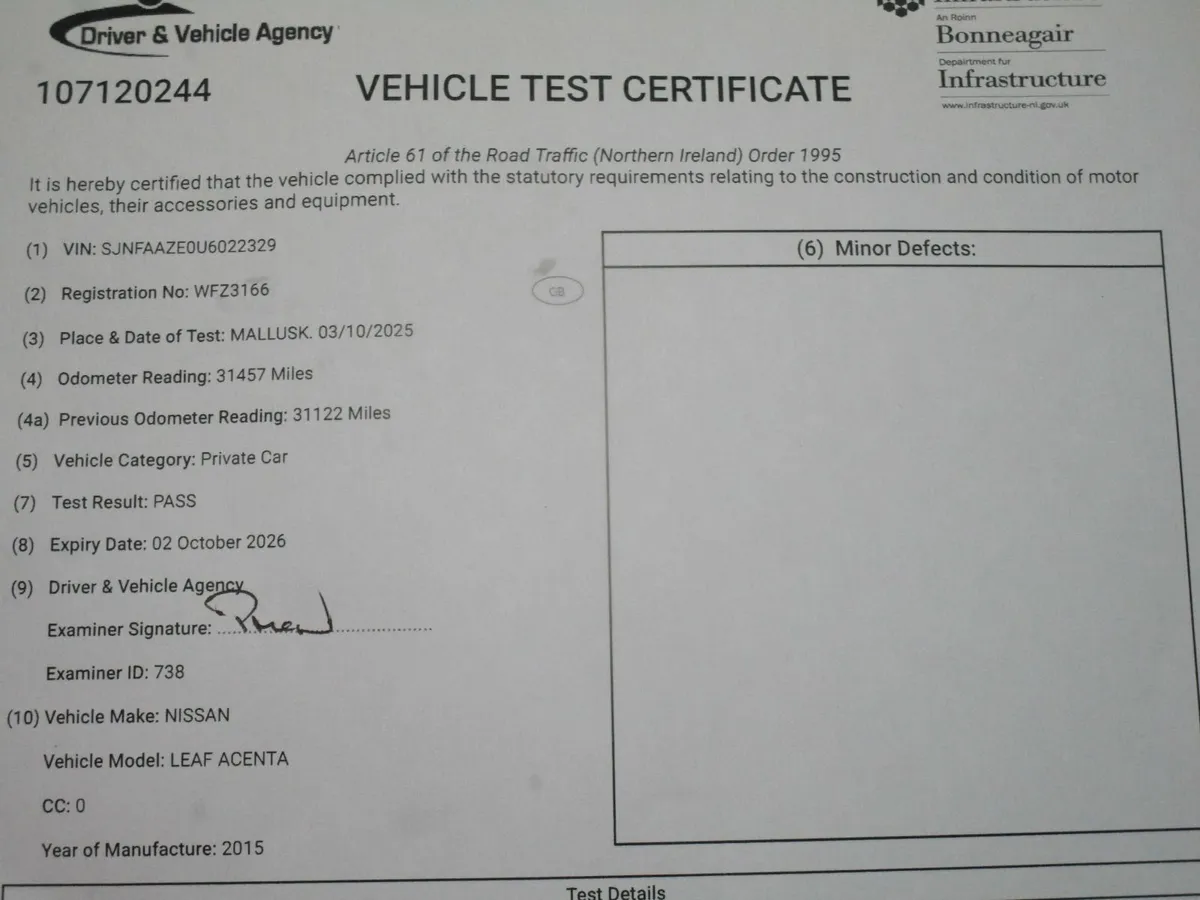 2015 NISSAN LEAF ACENTA    ### 31000 MILES !!! ### - Image 3