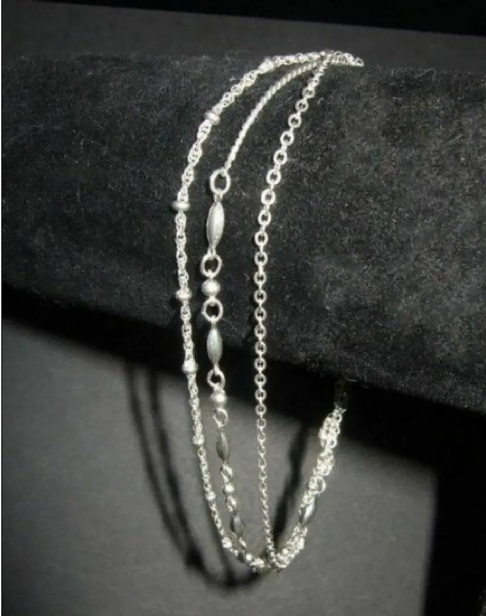 Vintage Hallmarked Silver Trilogy Chain - Image 1