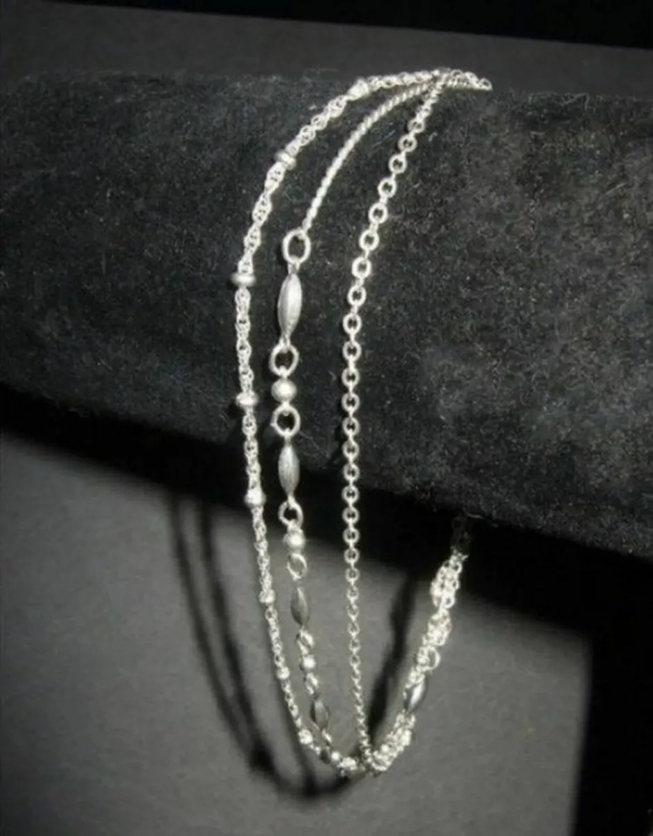 Vintage Hallmarked Silver Trilogy Chain - Image 2