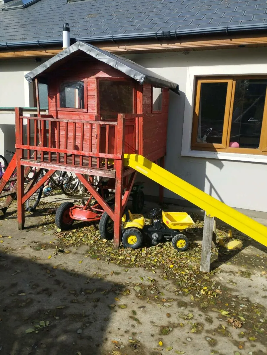 Tree house ladder slide can delivery - Image 1