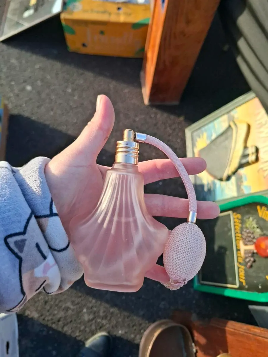 Vintage glass perfume bottle postage possible