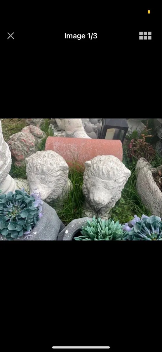 Garden lion statues - Image 2