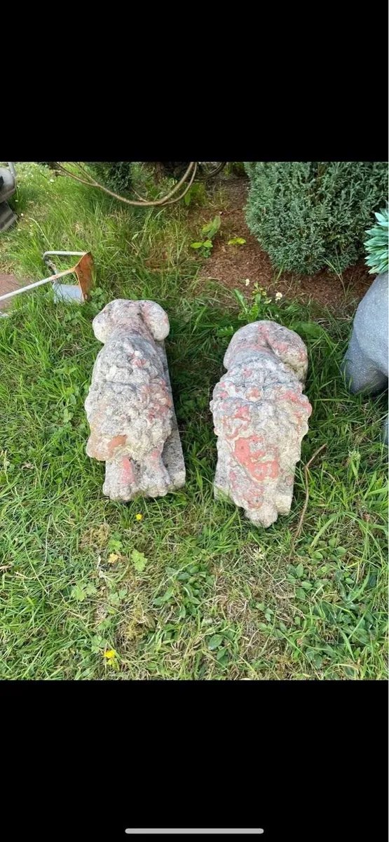 Garden lion statues - Image 3