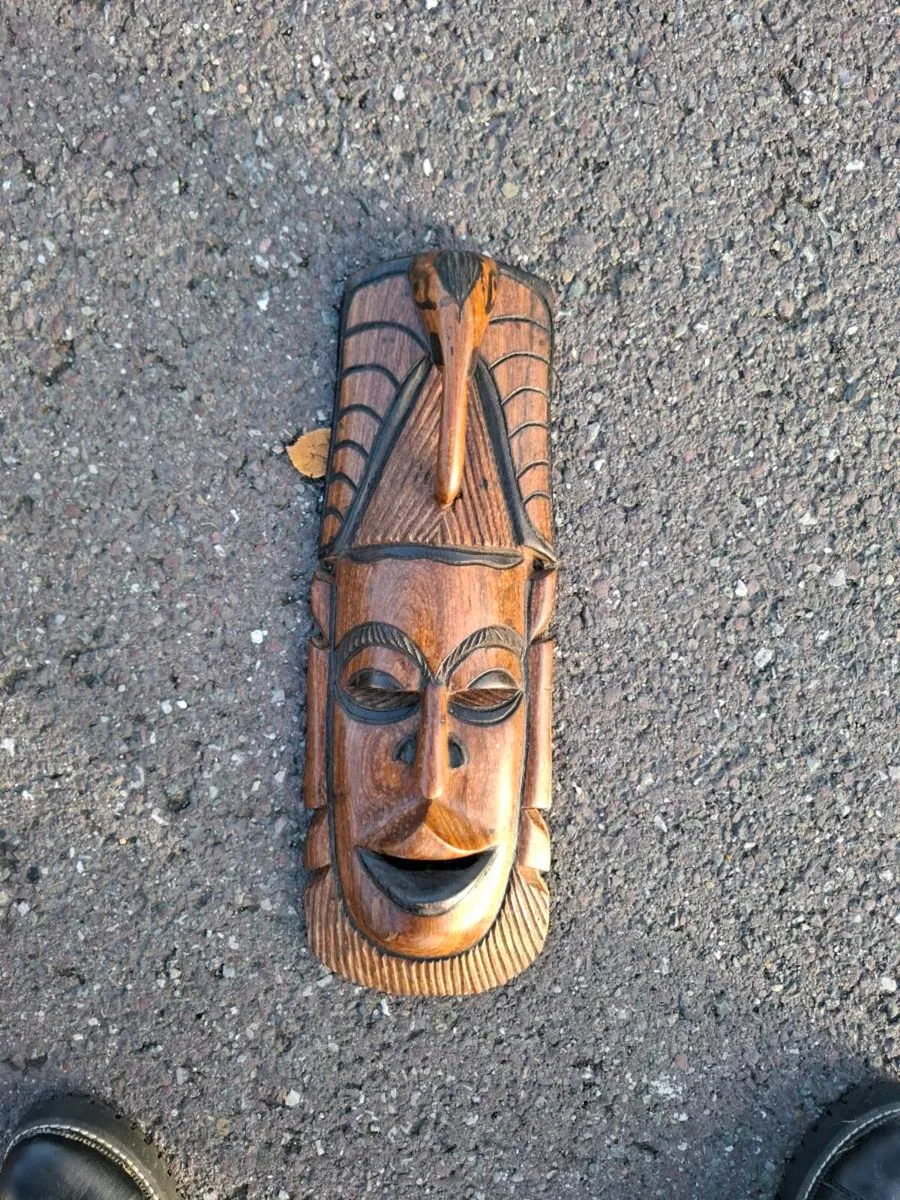 Wood african mask postage possible