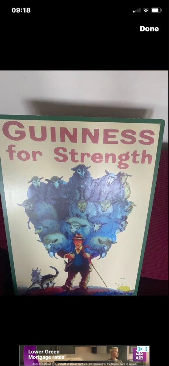 Large Vintage Guinness Metal Sign - Image 3
