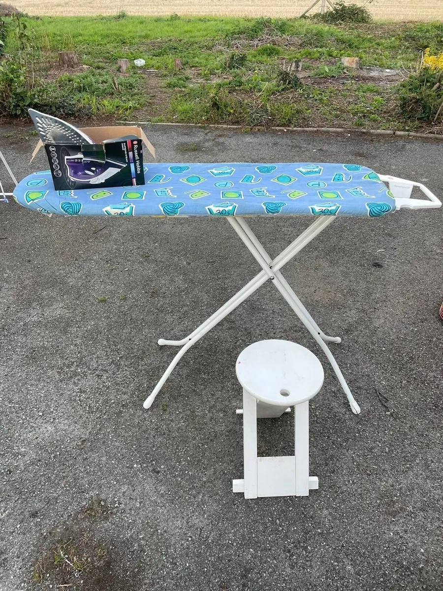 Iron board set + iron + chair - Image 1