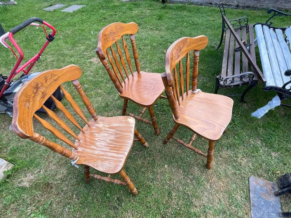3 kitchen chairs - Image 2