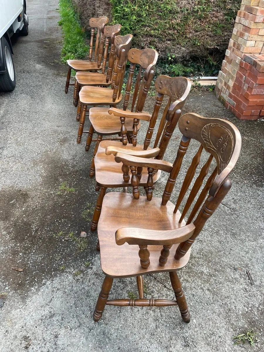 Kitchen chairs x6 - Image 2