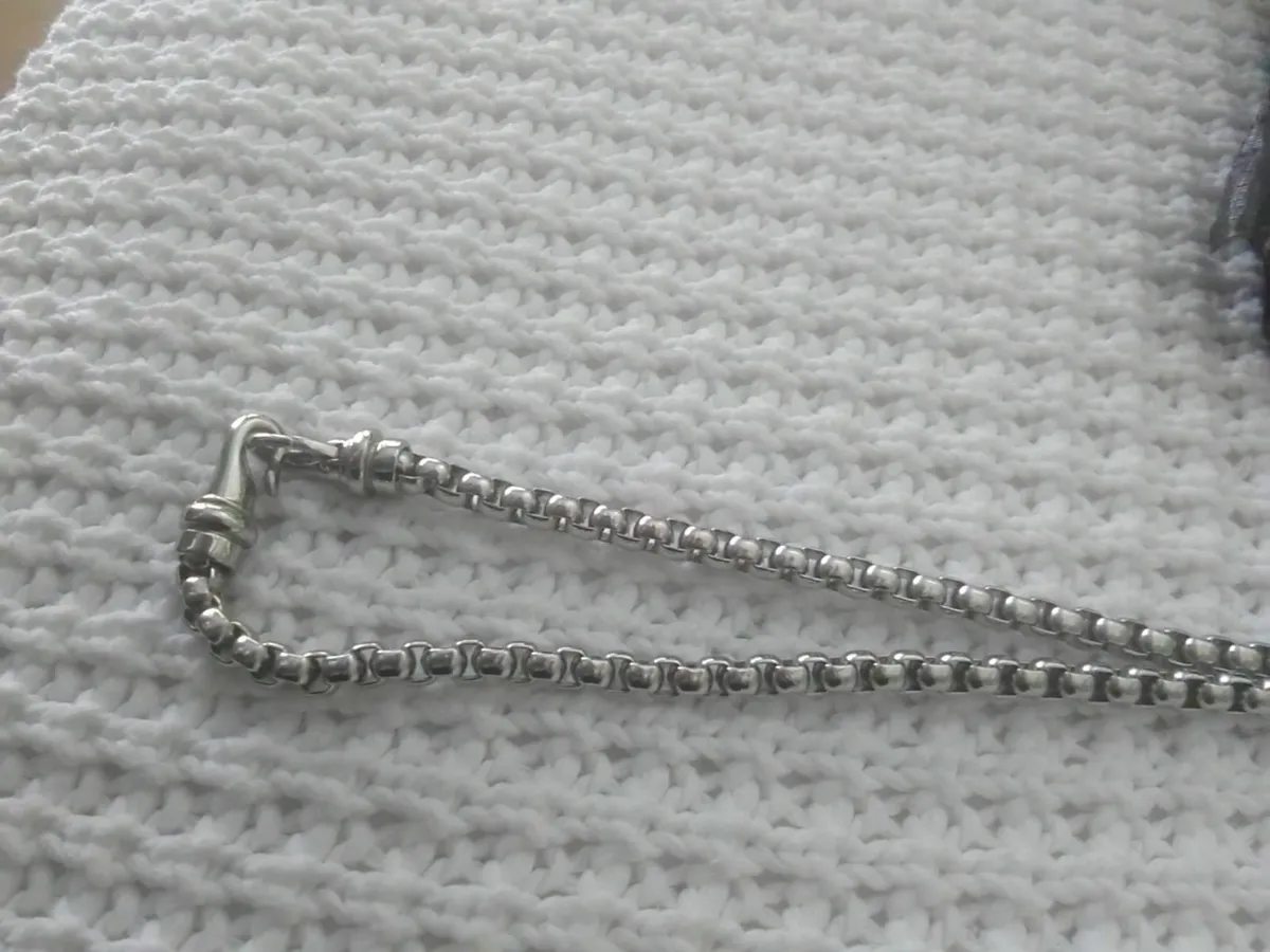 VINTAGE UNISEX STAINLESS STEEL BELCHER CHAIN 22" - Image 4