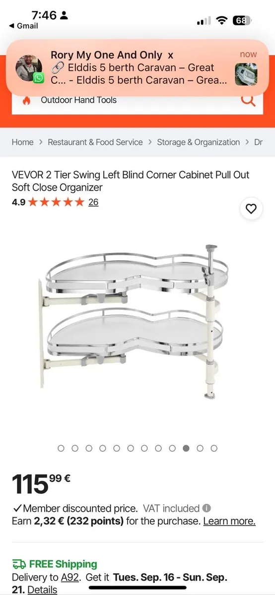 Kitchen Corner Unit - Swinging shelves - Image 3