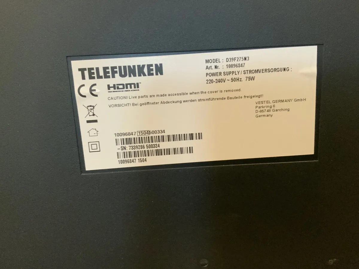 Telefunken TV  100 cm - Image 4