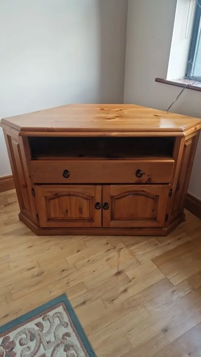 TV Unit Solid Pine - Image 1