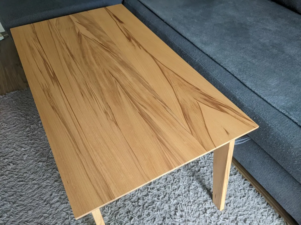 Handmade Beech Wood Coffee Table - Image 2