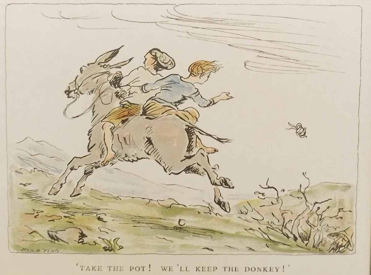 Jack B Yeats Take The Pot Vintage Print - Image 3