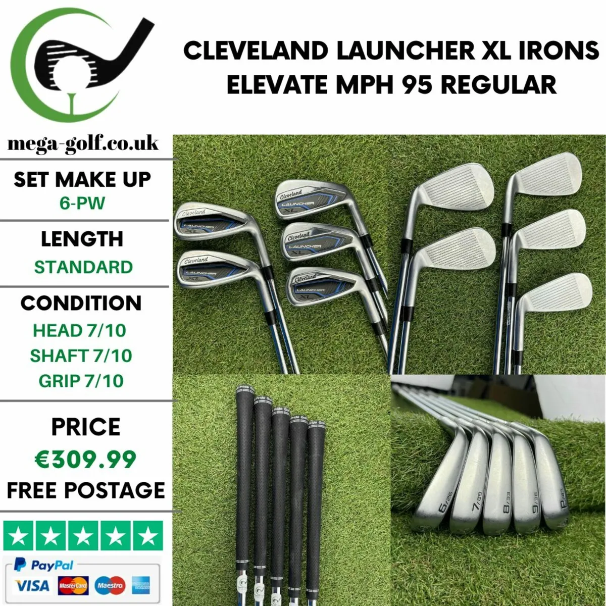 Cleveland Launcher XL Irons / 6-Pw / Regular - Image 1