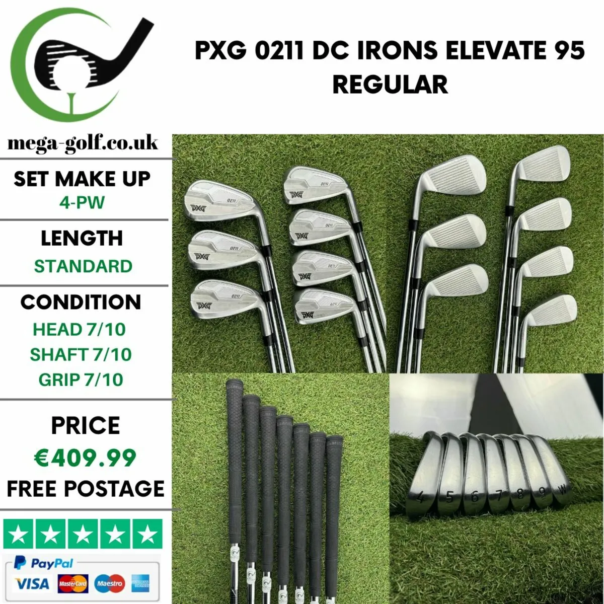Pxg 0211 DC Irons / 4-Pw / Elevate 95 Regular - Image 1