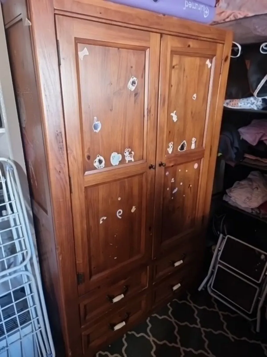 Solid Wood Wardrobe - Image 1