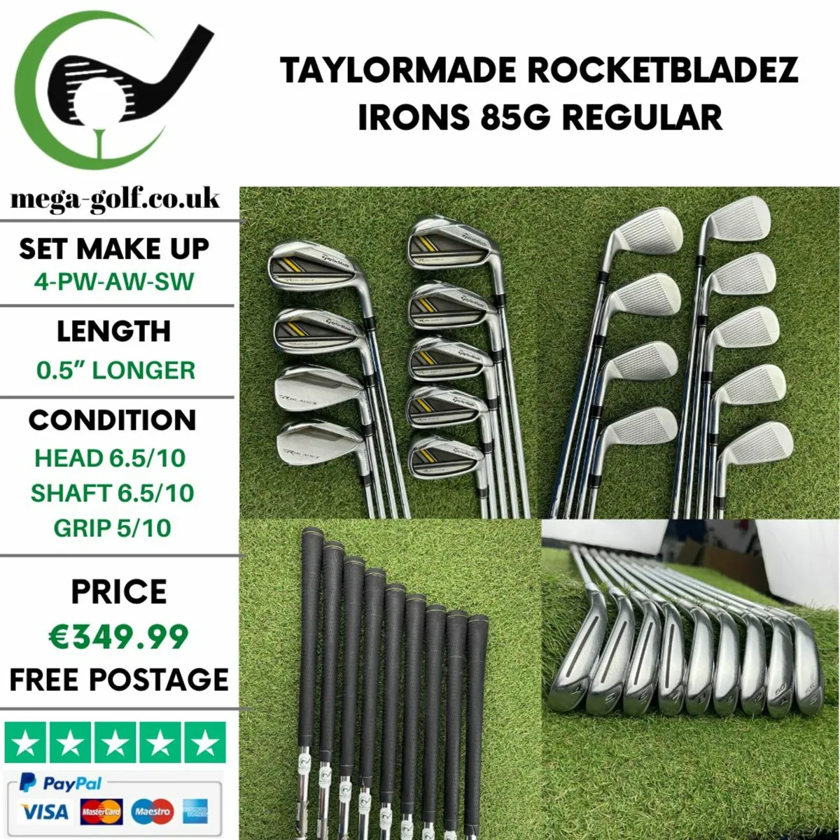 Taylormade Rocketbladez Irons / 4-Pw-Aw-Sw - Image 1