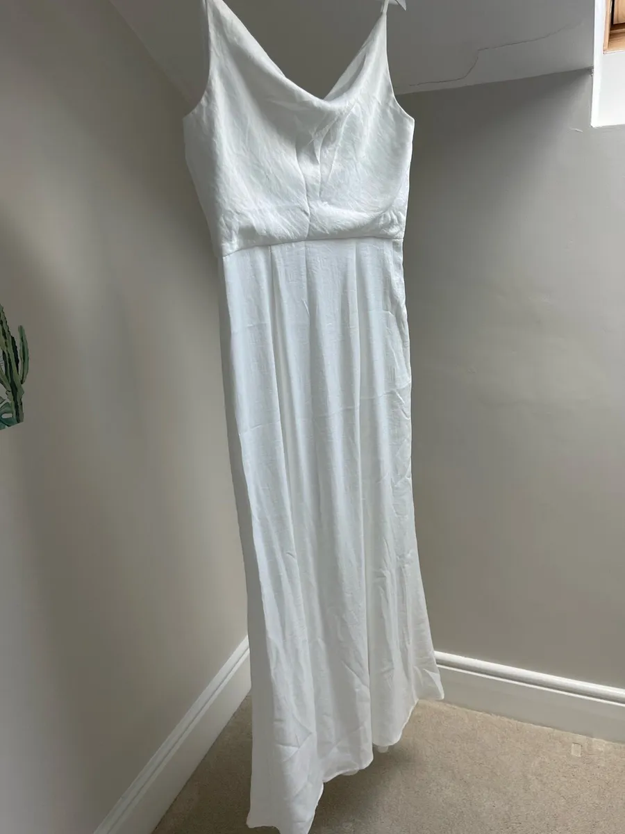 White Satin Gown - Image 3