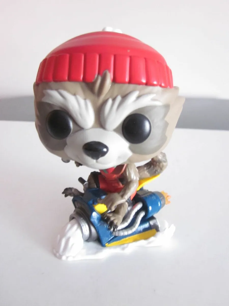 Funko Pop Rocket Raccoon on Sledge Figure 2019 - Image 1