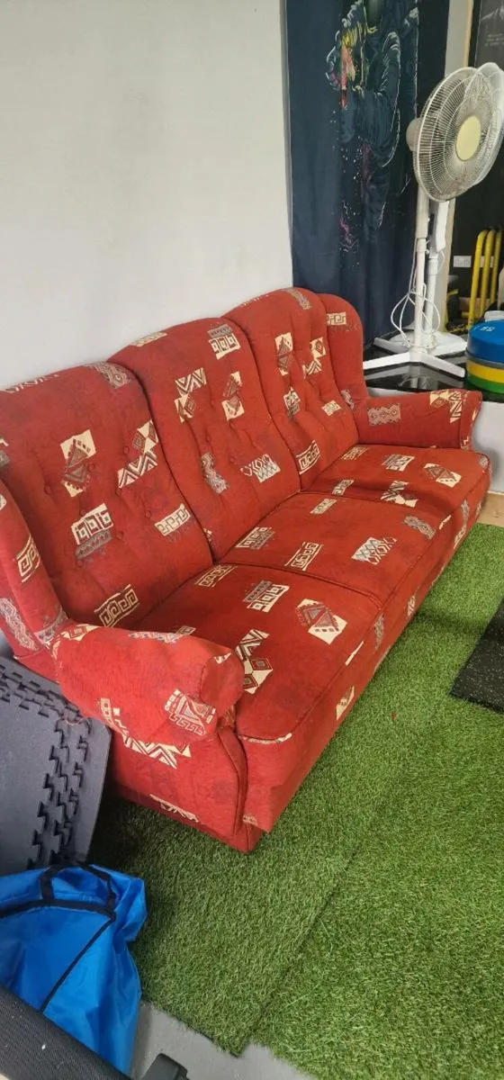 Couch /Rocking chair w foot rocker/ Pull out bed - Image 1