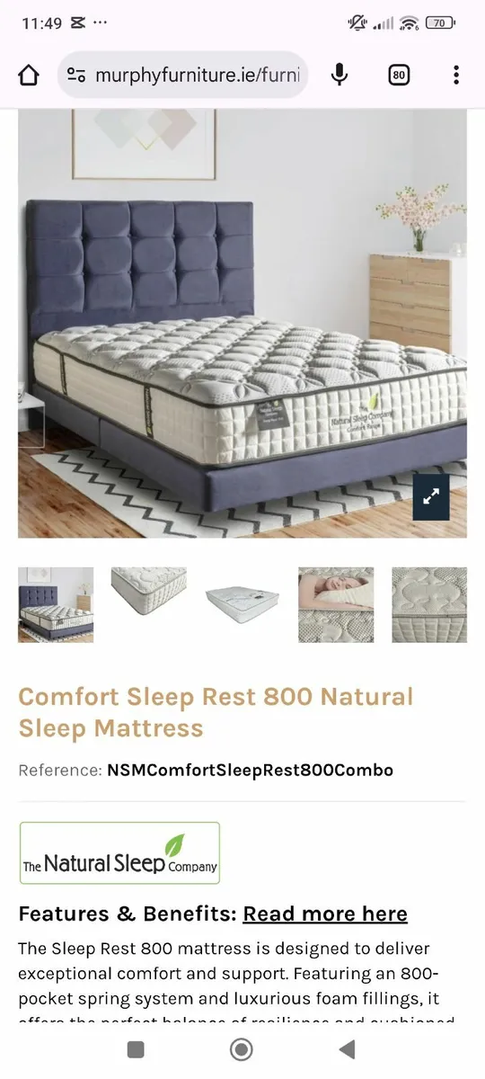 4ft Sleep Rest 800 mattress - Image 1