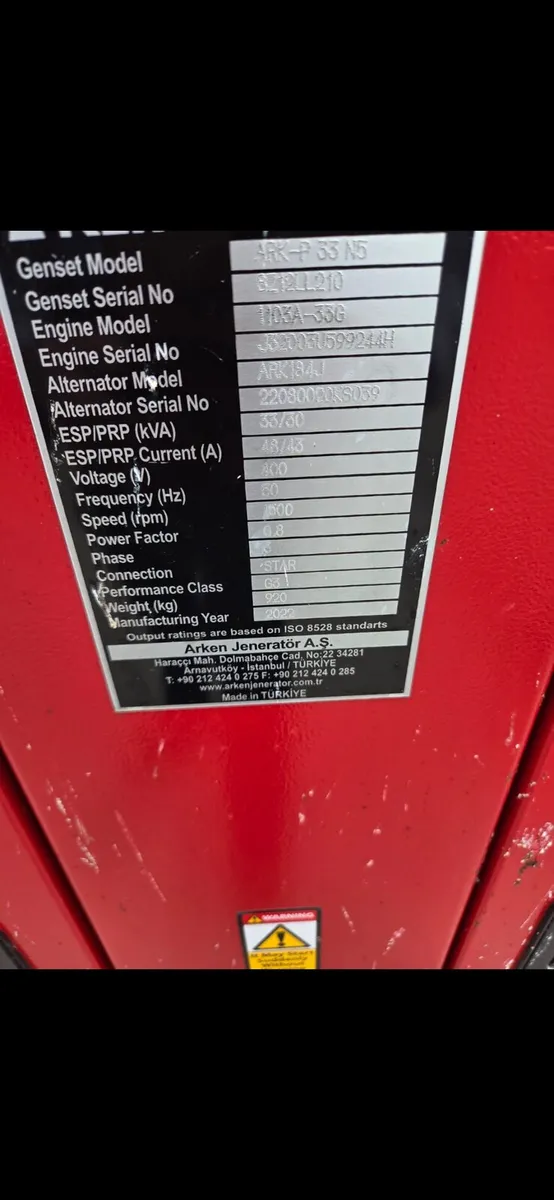 33kva arken generater - Image 4