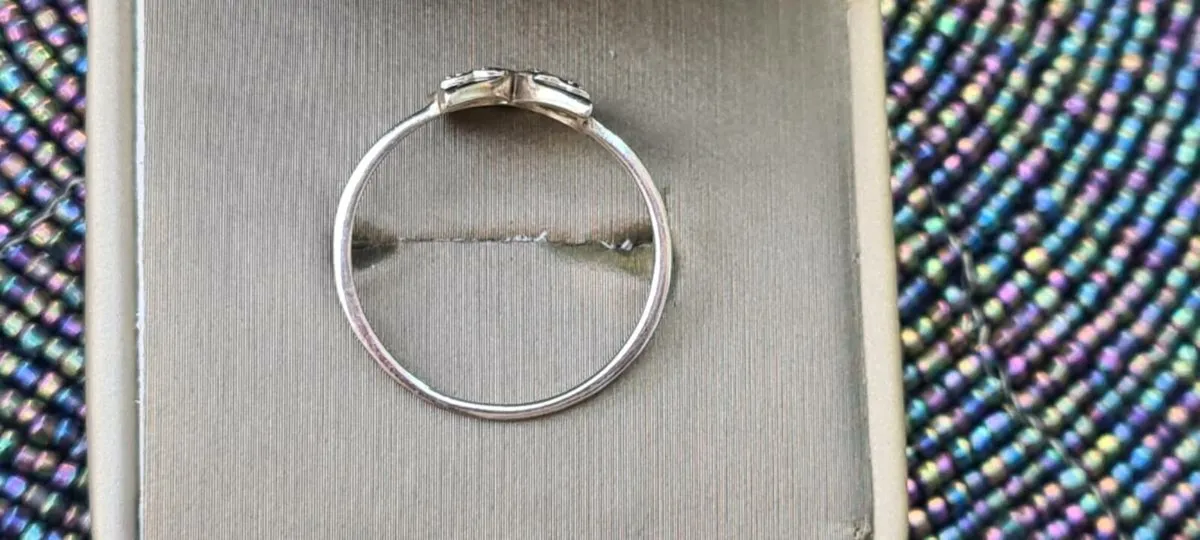 Sterling Silver Ring With Diamonds - Image 4