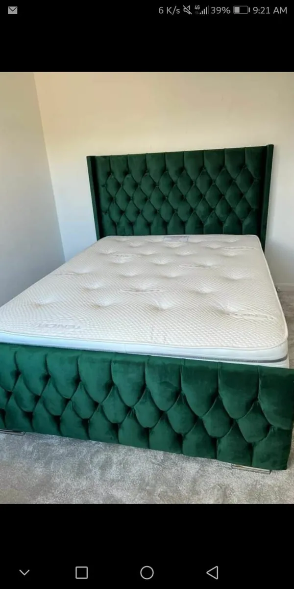 Brand New fancy bed with mattress - Image 2