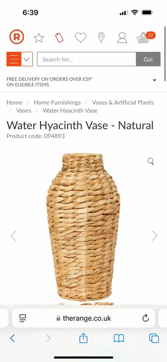 Wicker vases and Champagne glasses - Image 2