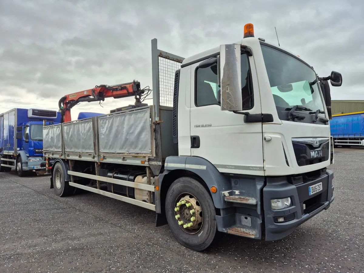 Man TGM 18.250  Dropside rear Palfinger PK12001 - Image 1