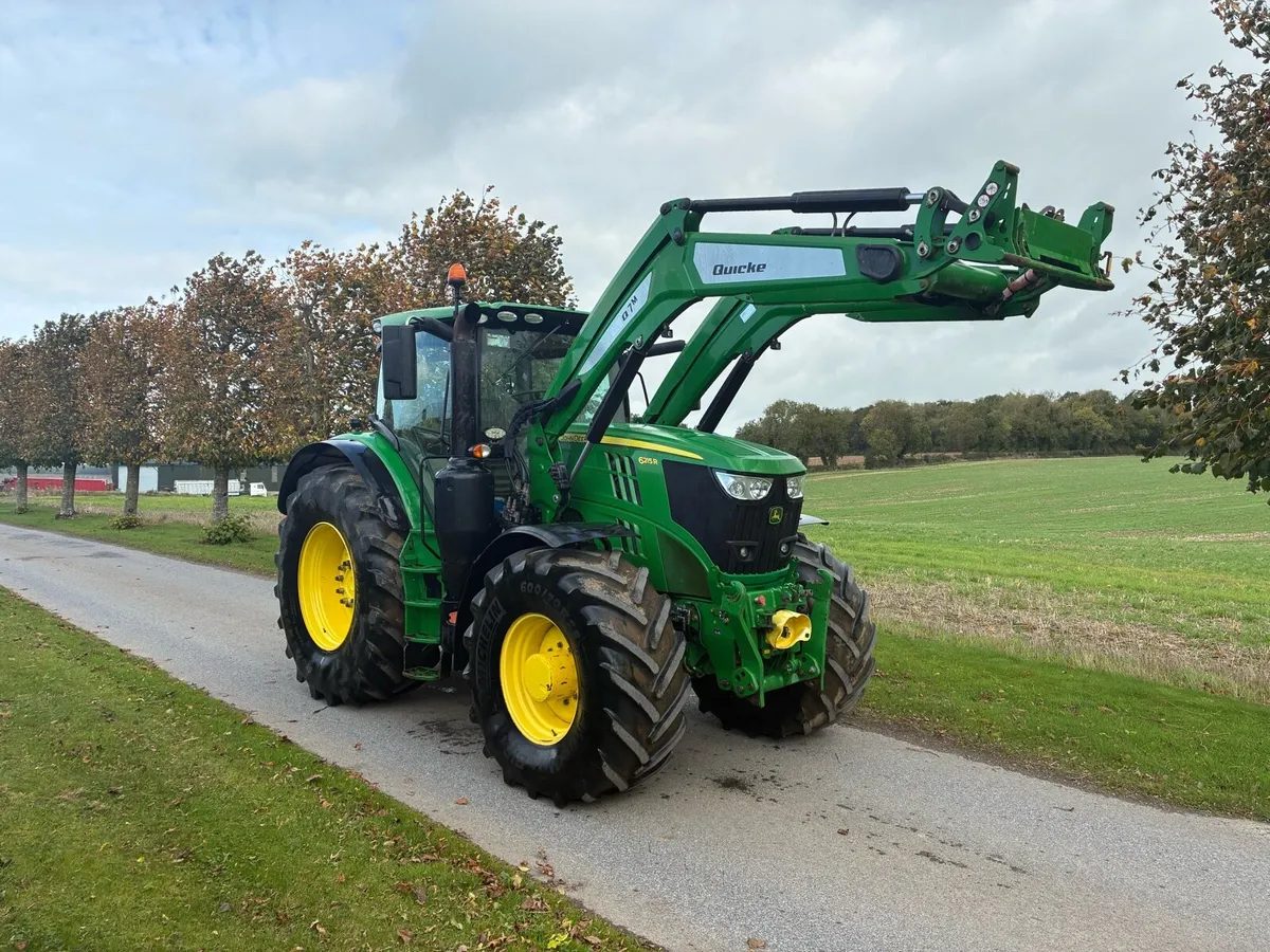 John Deere 6215r with 2020 Quicke loader - Image 2