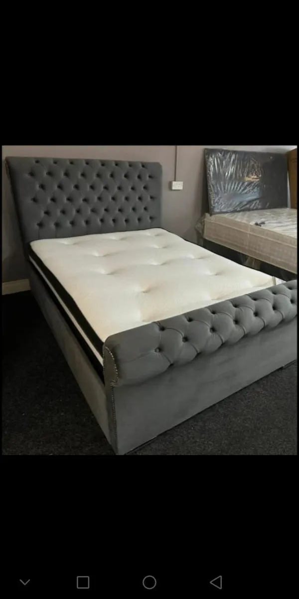 Brand New fancy bed with mattress - Image 1