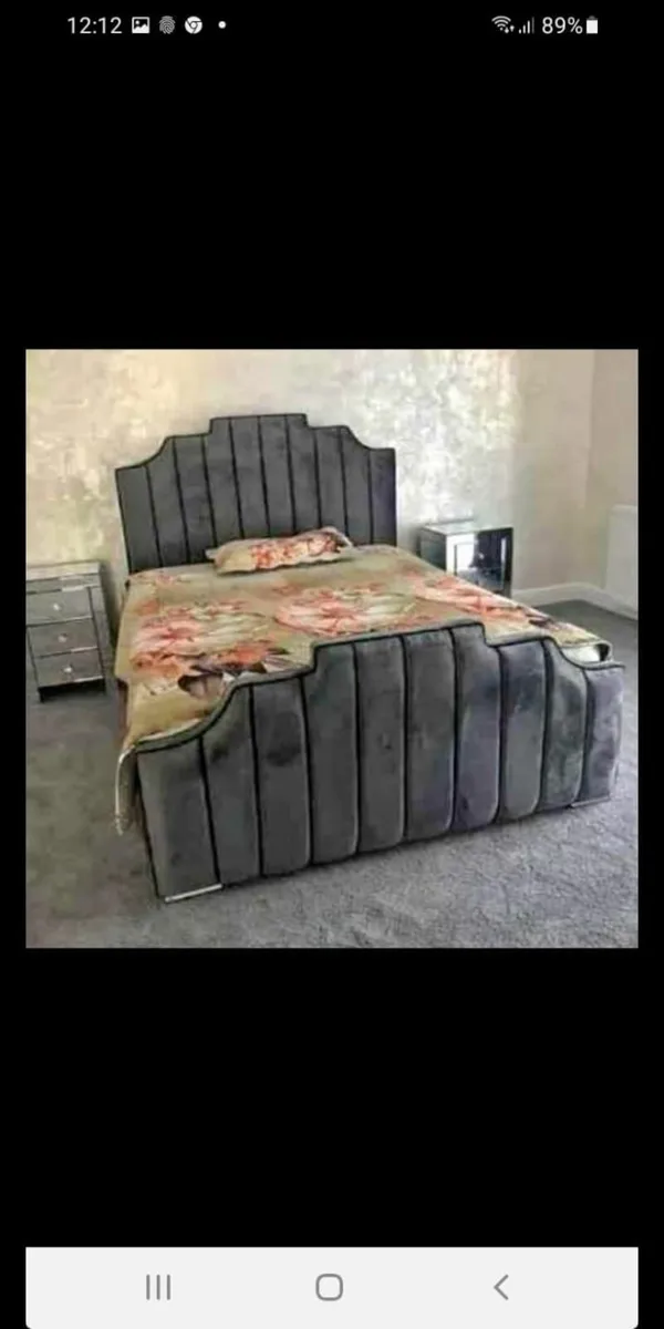 Brand New fancy bed with mattress - Image 2