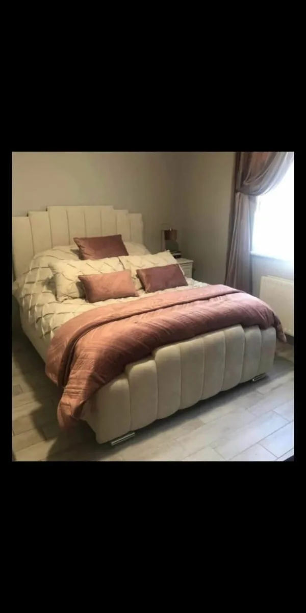 Brand New fancy bed with mattress - Image 4