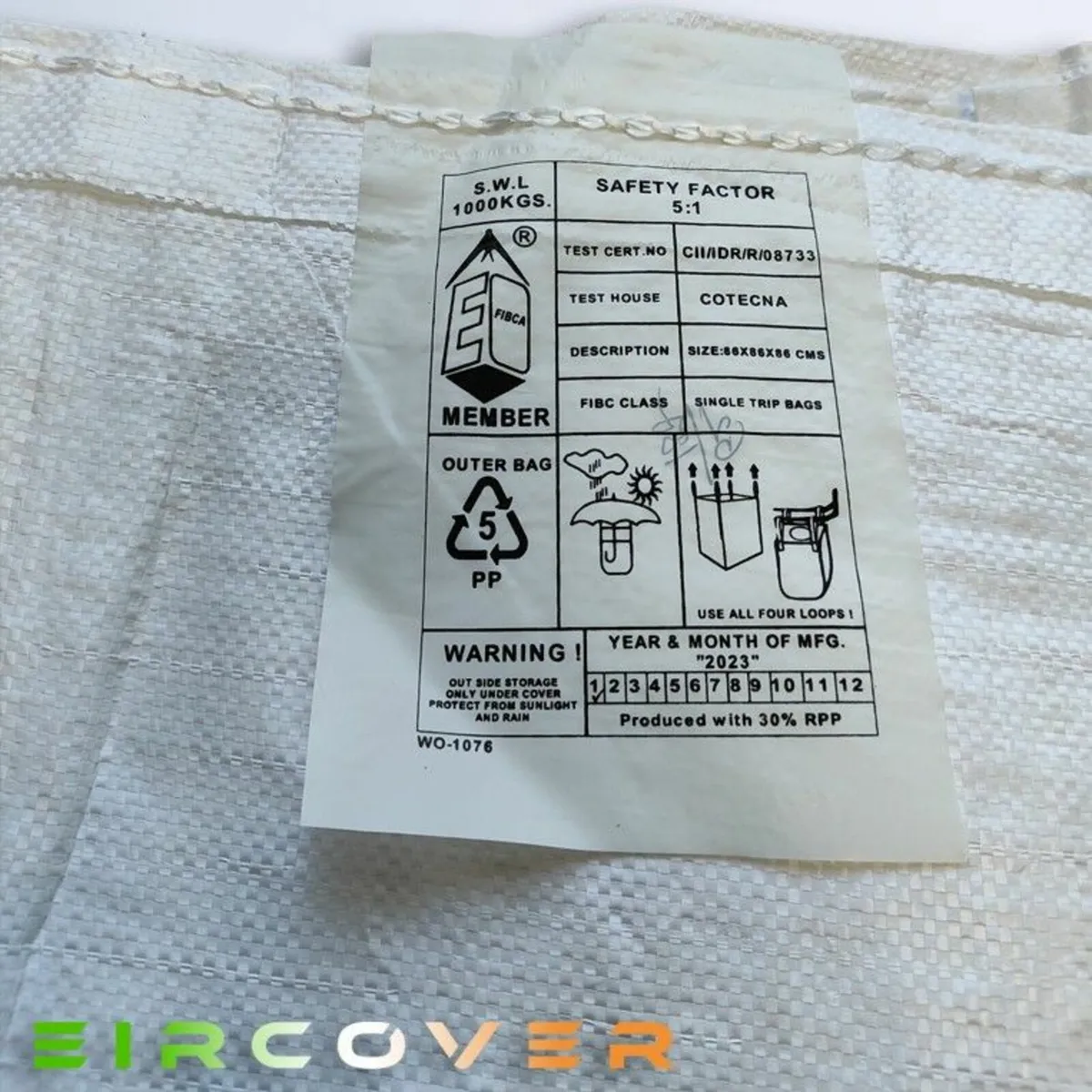 One tonne bag  86cm x 86cm x 86cm single trip 5:1 - Image 4