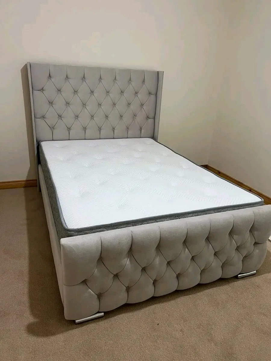 Single/Double/King Size Bed Frame With Mattress - Image 2