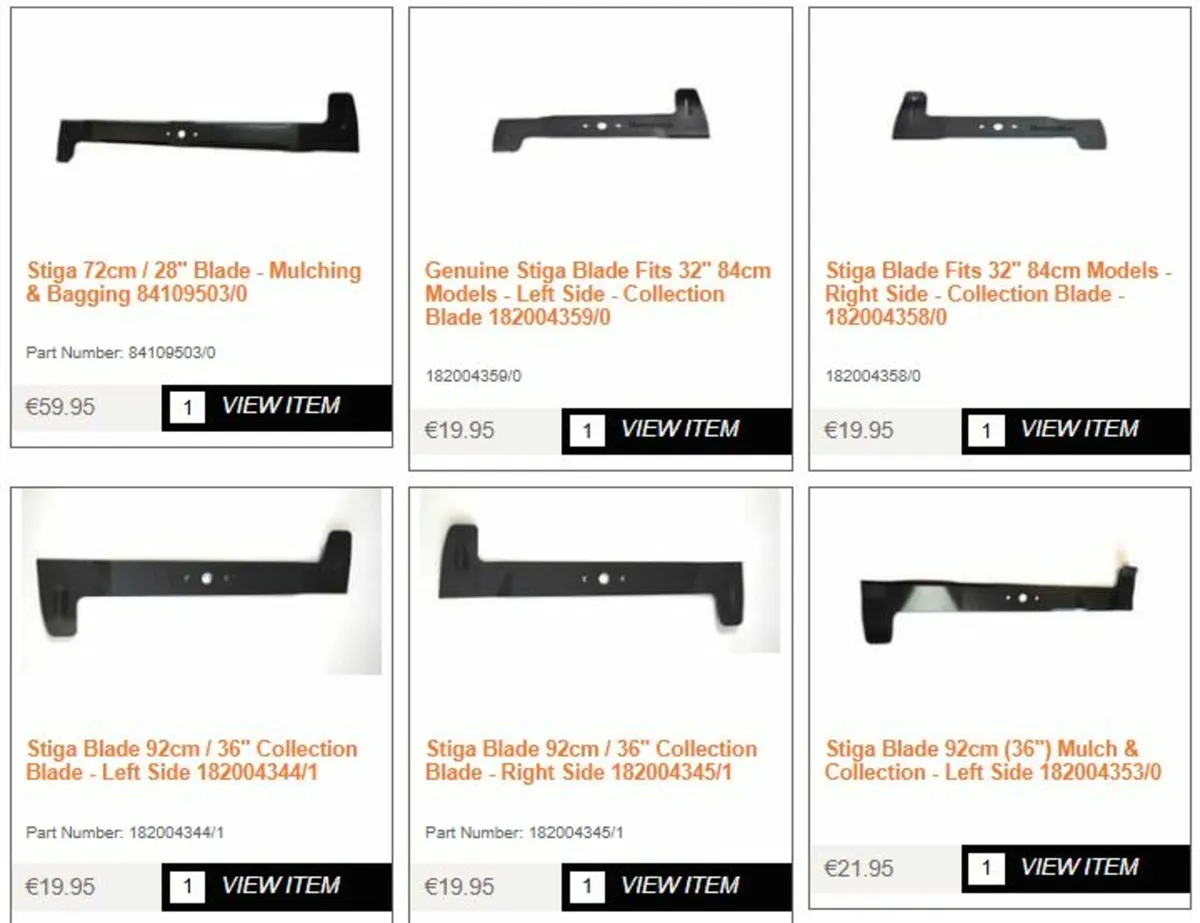 Stiga Spare Parts - Image 2