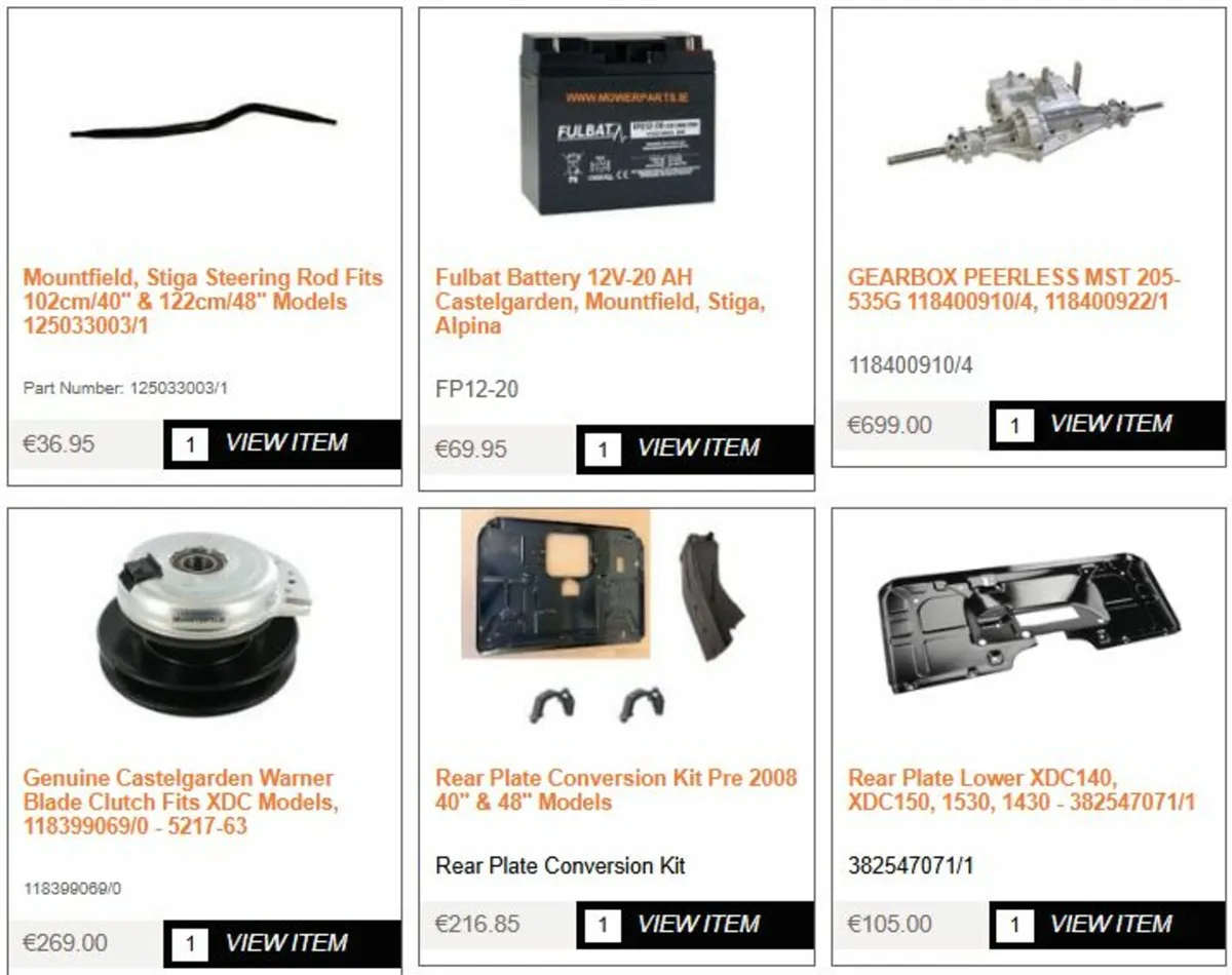 Stiga Spare Parts - Image 1