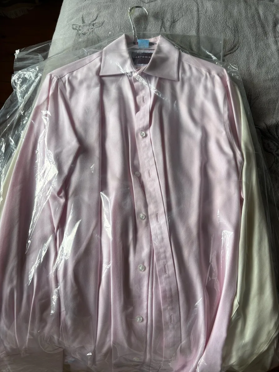 Four M&S Satorial shirts never worn - Image 1