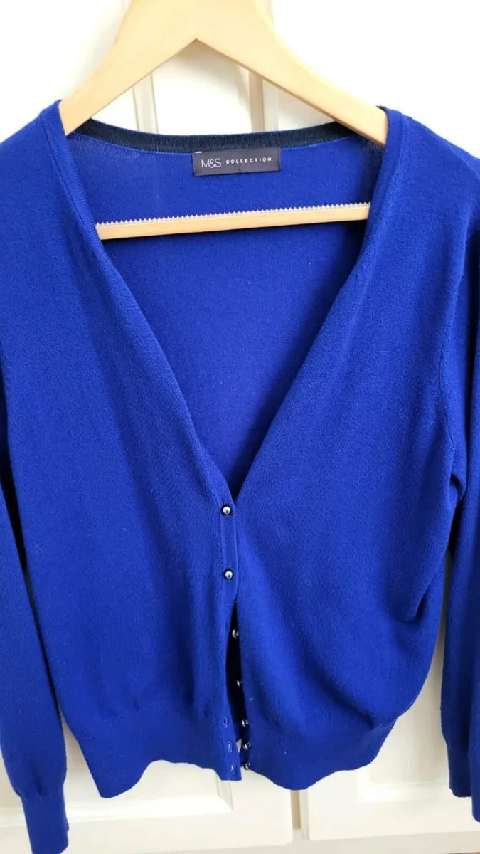 Royal blue cardigan - Image 1
