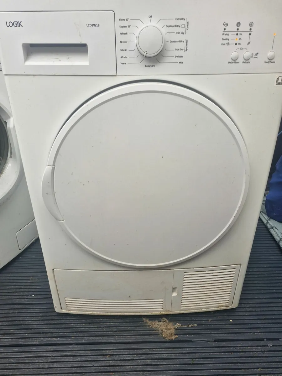 Logik condenser tumble dryer 8kg - Image 1