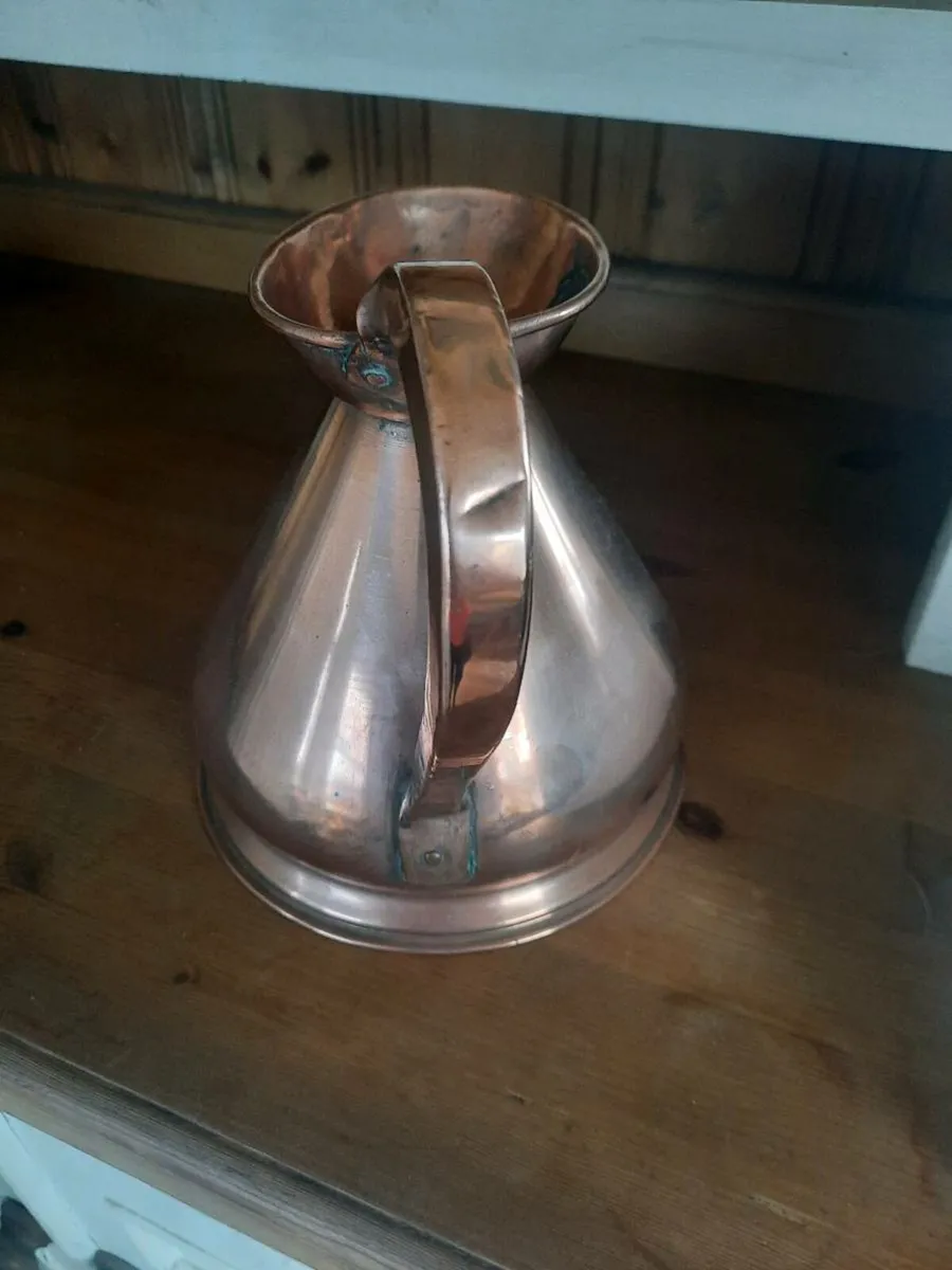 Antique Copper Quart Jug - Image 3