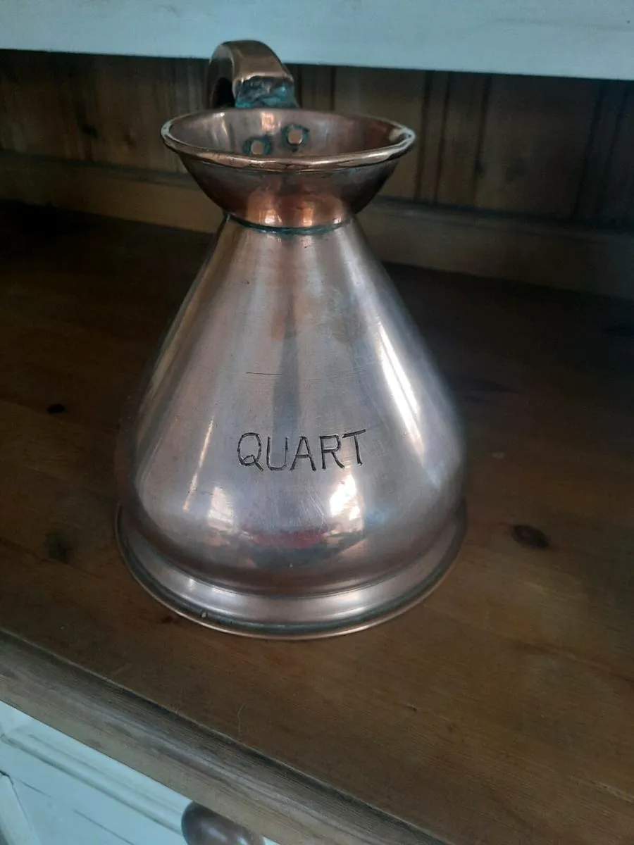 Antique Copper Quart Jug - Image 4