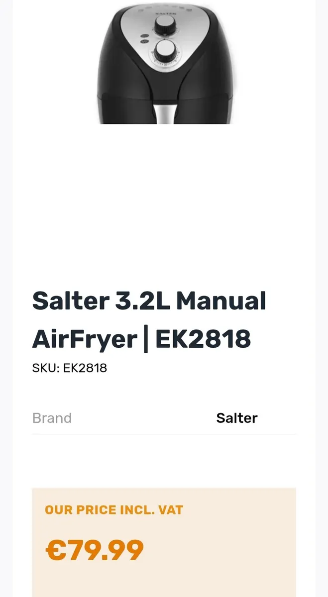 Salter Air Fryer - Image 4